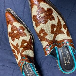 Donald J. Pliner Tan and Brown Men's Loafers